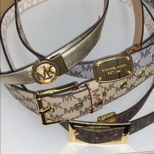 4 Michael Kors MK belts